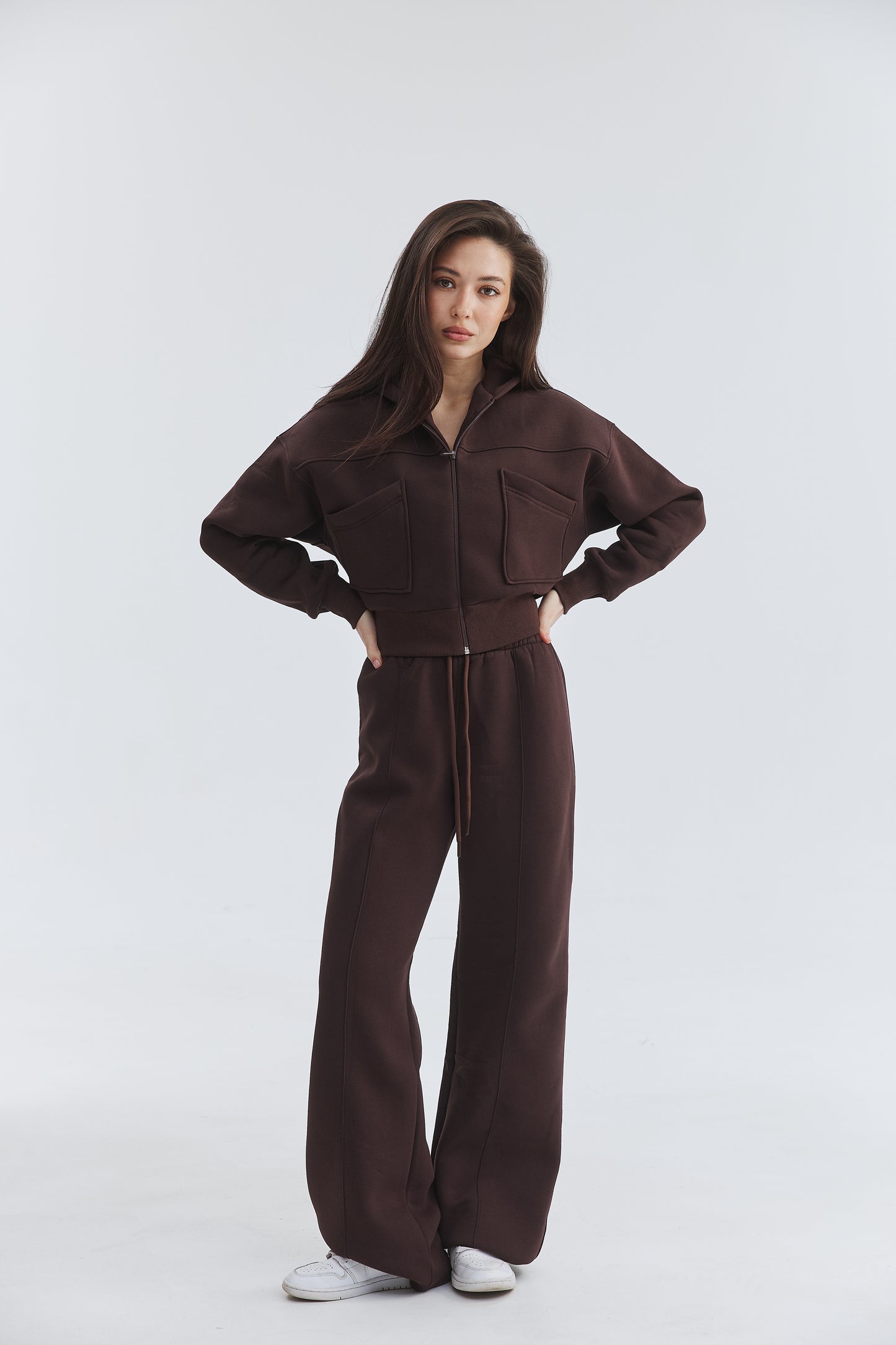 Костюм жіночий з петлі zip-palazzo