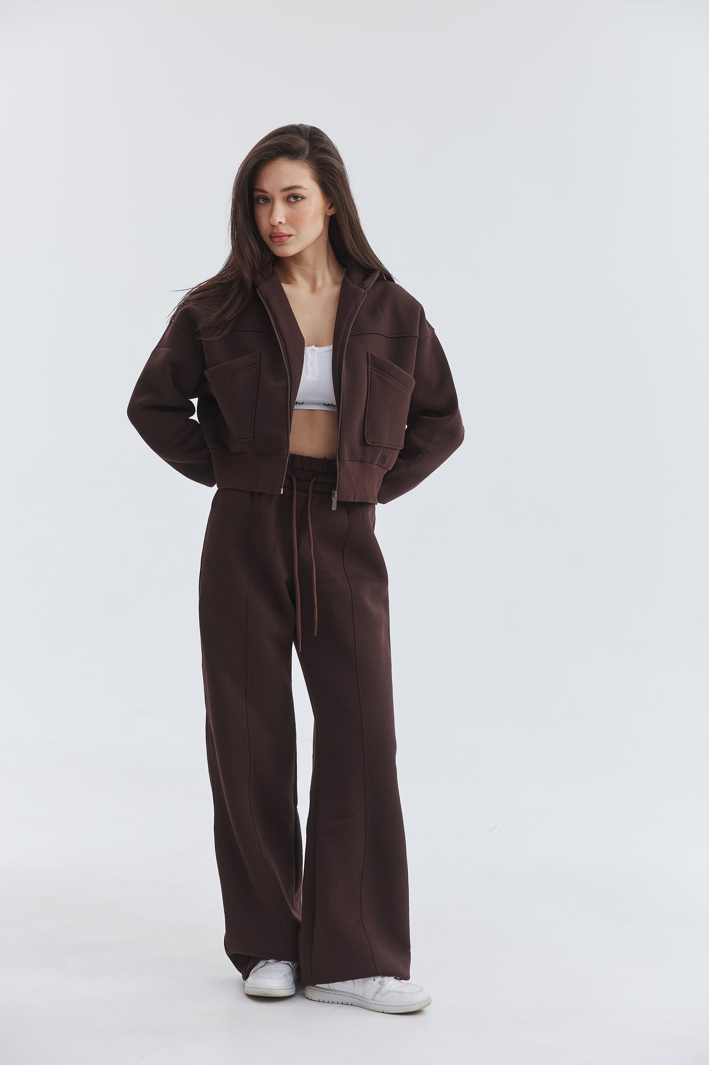 Костюм жіночий з петлі zip-palazzo