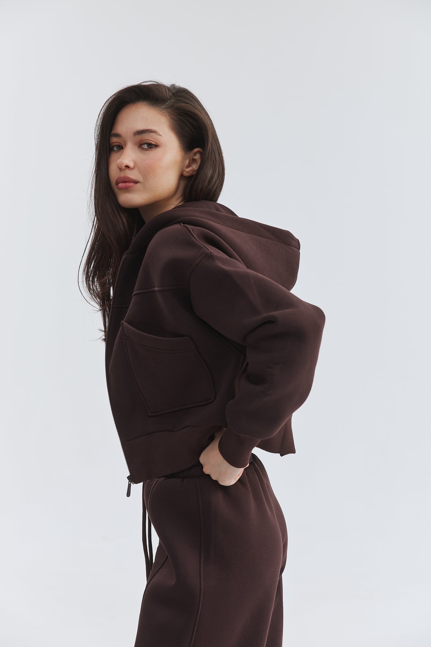 Костюм жіночий з петлі zip-palazzo
