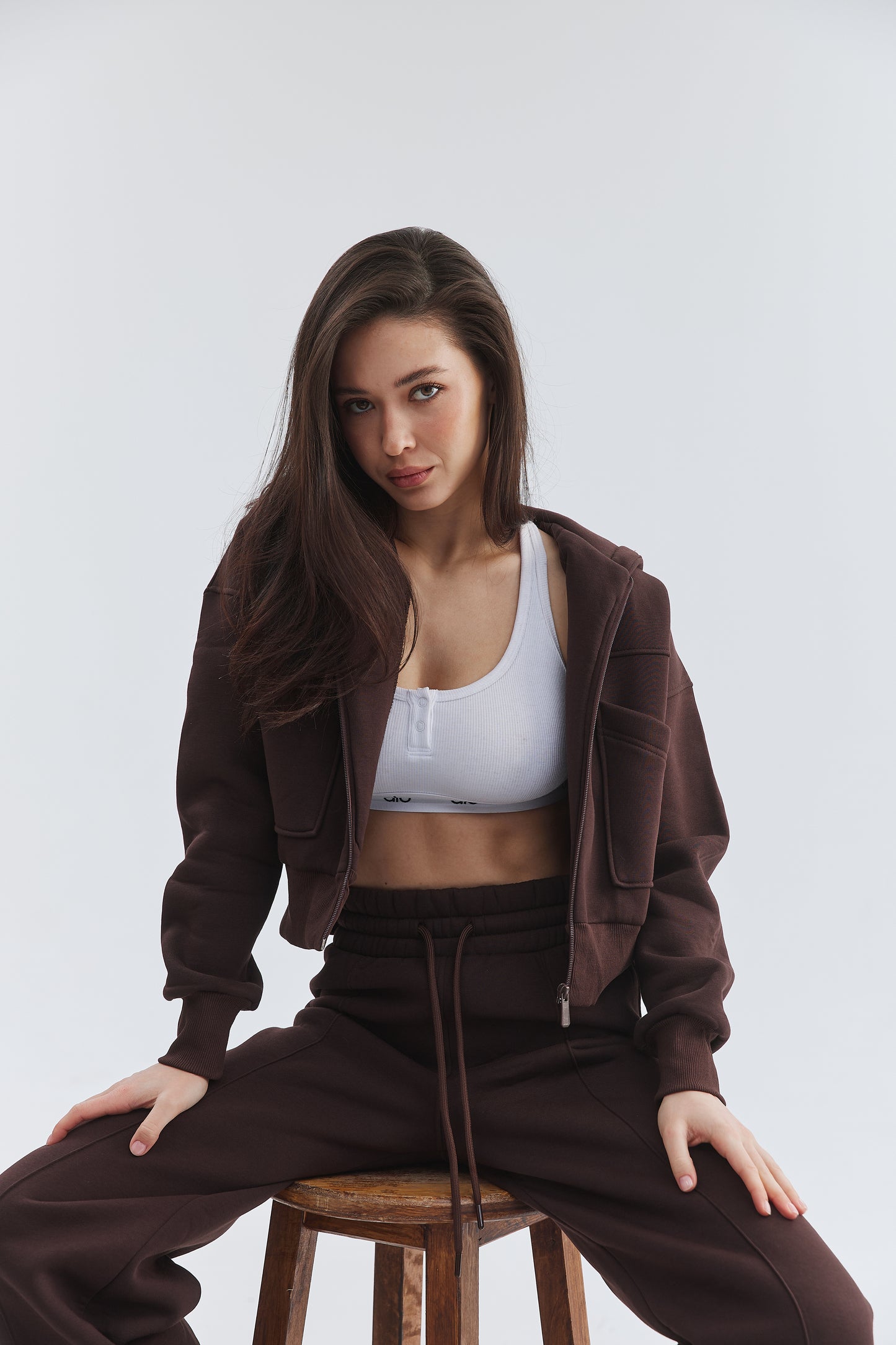 Костюм жіночий з петлі zip-palazzo