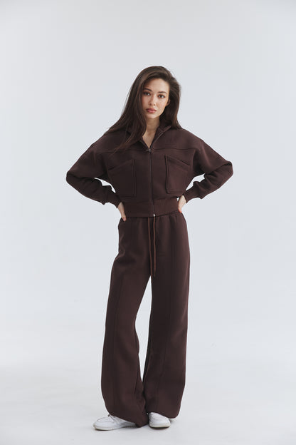 Костюм жіночий з петлі zip-palazzo